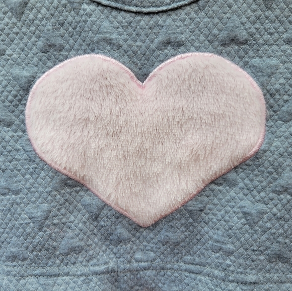 Little Lass Girls Heart Pink and Rose Gold Glitter Tutu Dress Size 18 M - Picture 5 of 9